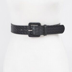 Faux Leather Braided Embossed Belt